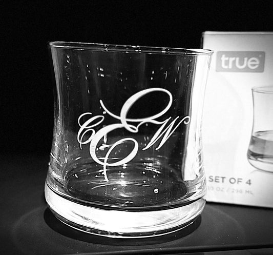 Engraved Bourbon Glasses